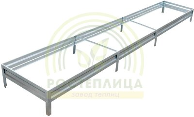Оцинкованные грядки высотой 20 см