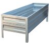Оцинкованные грядки высотой 40 см