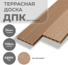 Террасная доска из ДПК 3D двухсторонняя 24х146мм Орех